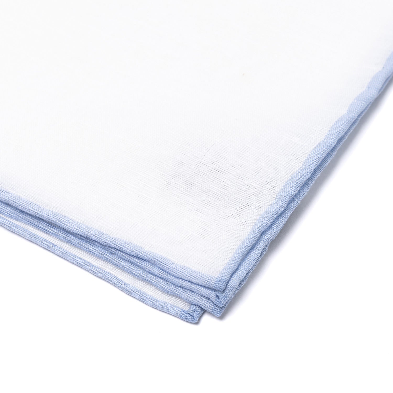 Pocket Square "Frontière 8110" made of Cotton and Linen - hand-rolled